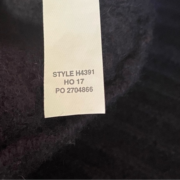 J Crew Wool Mockneck Tunic Sweater Navy Style H4391 - Picture 13 of 14